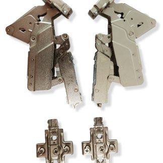 Cerniere Per Armadio A 175° | Chiusura Morbida Idraulica | Regolabili | Per Porte Senza Telaio | Con Viti | 2 Pezzi - Foto 2