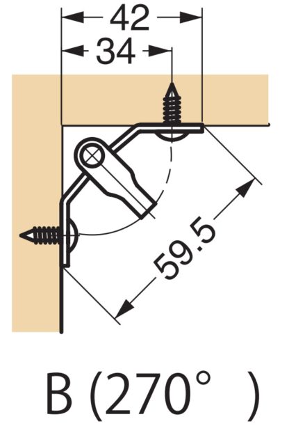 Gancio flessibile girevole in acciaio inossidabile per superfici piane, angoli o bordi. DZ-270 di Sugatsune LAMP® / Giappone - immagine 3