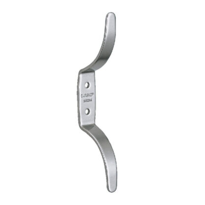 Gancio doppio di alta qualità in acciaio inossidabile V2A per il montaggio a parete, adatto per avvolgere le corde. Gancio in acciaio inossidabile RB-102 di Sugatsune / LAMP® (Giappone) - immagine 4