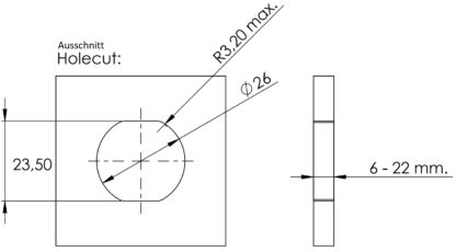 Chiusura a scatto di alta qualità con funzione maniglia e funzione di blocco dello scrocco, in zama, superficie: cromata, versione: rotonda, 14.03.060-0. Pulsante solido per roulotte, yacht, roulotte e molto altro, di SISO Danimarca - immagine 6