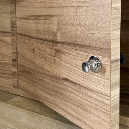 Chiusura a scatto di alta qualità con funzione di impugnatura, in lega di zinco (ZDC), superficie: cromata, versione: ovale, DPL-OV-CR. Chiusura a scatto solida per camper, barca e molto altro, di Sugatsune / LAMP® (Giappone) - immagine 11