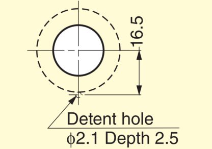 Maniglia a pulsante di alta qualità in lega di zinco, superficie: cromata, PK03CR da 18,8 mm (0,8"). Pushlock solido ed elegante di alta qualità realizzato in ZDC per cassetti, mobili per camper, barche, aerei privati e molto altro, di Sugatsune / LAMP® ( - immagine 5
