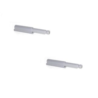 2 pezzi elegante chiusura a scatto, superficie: grigio, 62 mm (2-7/16"), versione: magnetica, 2033921. Robusta chiusura a pressione per ante di mobili, ante di armadi, sportelli e molto altro, di EMUCA