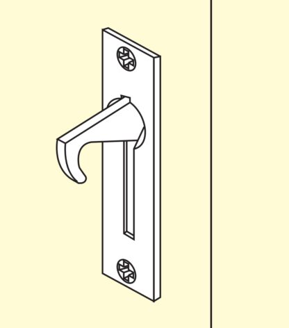 Manico pieghevole in acciaio inossidabile SUS304, 80 mm (3.2″) ST-80. Maniglia pieghevole in acciaio inox in acciaio inox V2A, satinato opaco, per sportello di ispezione, sportello di ispezione, sportello di manutenzione, apertura di manutenzione, ambient - immagine 6