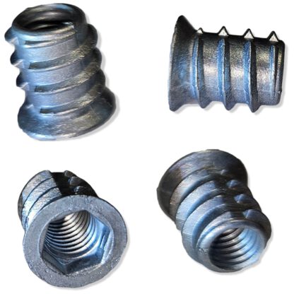 20 pezzi di bussola a vite di alta qualità con filettatura interna M8, testa svasata con esagono incassato e bordo di copertura, 15 mm (0,6") 8007601. Dado avvitabile per mobili, pannelli di legno, truciolare, tavolo, sedia, piano di lavoro e molto altro, - immagine 4