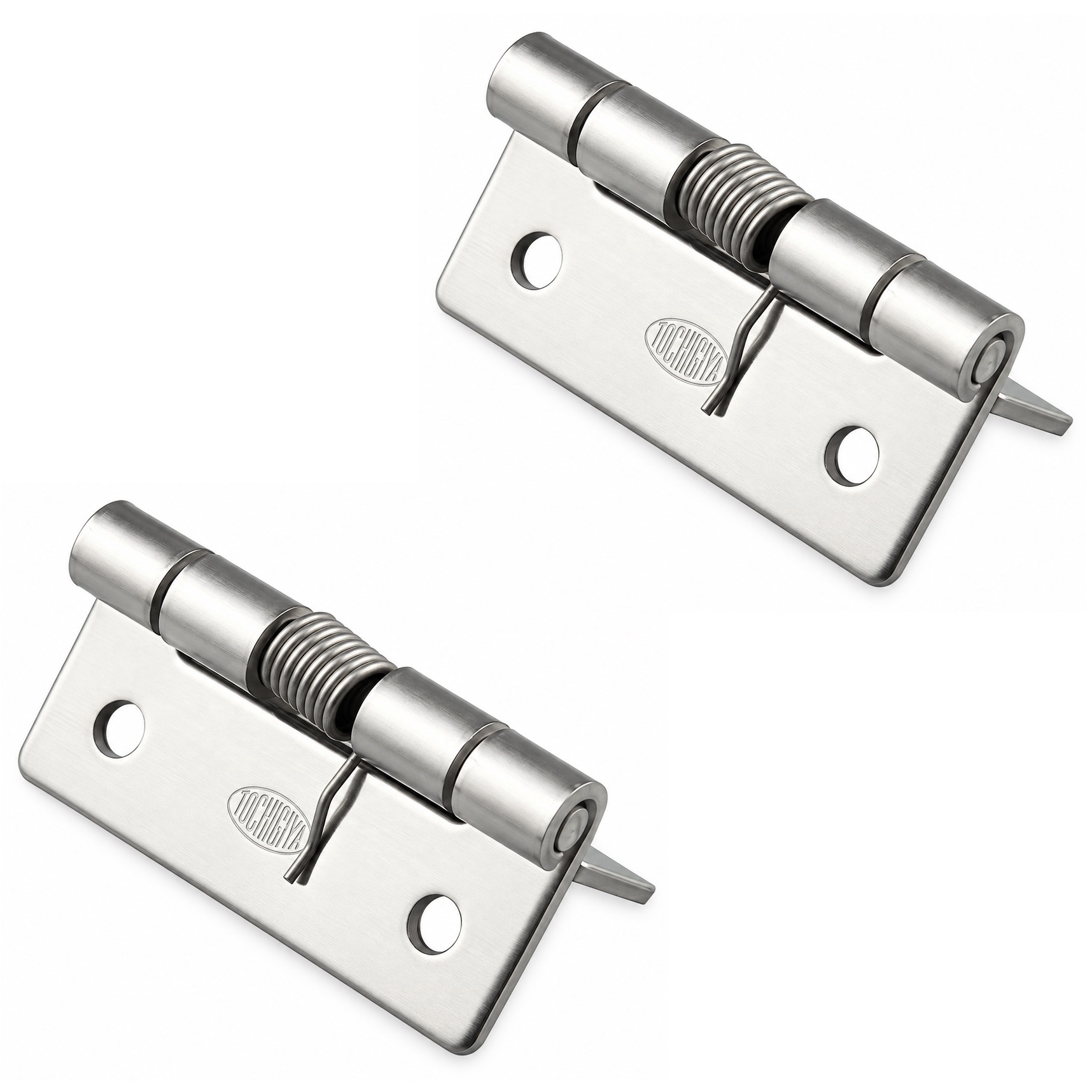 2 pezzi di cinghia a molla di alta qualità, realizzati in acciaio inox SUS304, 32 mm (1-17/64"), coppia: 12,3 N·m, TH-61SUS-2. Cerniera robusta a molla per alette del dispositivo, porte della casa, coperture e molto altro, di TOCHIGIYA (Giappone)