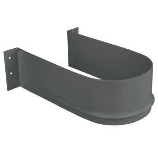 Apertura curva per sifone, in plastica, superficie: grigio antracite, 3044423. protezione per sifone per mobile, mobile da cucina, mobile da bagno, sifone, scarico e molto altro, di EMUCA