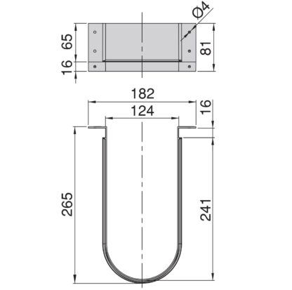 Apertura curva per sifone, in plastica, superficie: grigio antracite, 3044423. protezione per sifone per mobile, mobile da cucina, mobile da bagno, sifone, scarico e molto altro, di EMUCA - immagine 2