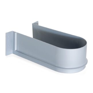 Apertura curva per sifone, in plastica, superficie: grigia, 3044421. protezione per sifone per mobiletto, mobile da cucina, mobile da bagno, sifone, scarico e molto altro, di EMUCA