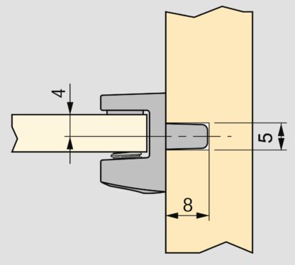 8 pezzi di staffe per ripiani in vetro di alta qualità, superficie: nero, 5 mm (13/64"), 4007953. Staffe per ripiani in vetro per ripiani in vetro, mensole per armadi in vetro, mobili da bagno e molto altro, di EMUCA - immagine 3
