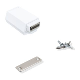 Chiusura a spinta magnetica, a spinta per porte extra pesanti senza maniglia Touch-Latch ML-ZN80 di SUGATSUNE / Lamp (Giappone) - Bianco