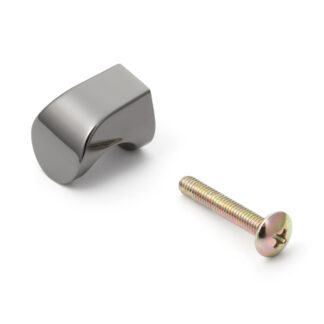 Maniglia pomello per mobili in lega di zinco di alta qualità, finitura: nichel nero, 21 mm (0,9") MKZ-21BNI. Pomello maniglia in lega di zinco per cassetto, porta mobili, mobile cucina, armadio ufficio e molto altro, di Sugatsune/LAMP® (Giappone)