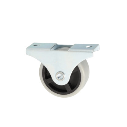 4 ruote per mobili, in robusto poliuretano, superficie: grigio, 40 mm (1,6"), 08.06.044-0. Set di rotoli per cassettiera sottoletto, scatola dei giocattoli, scatola, scatola, elettrodomestici, mobili e molto altro, di SISO Danimarca - immagine 5