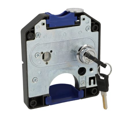 Serratura per deposito monete con slot da CHF 1.-, incl. 2 chiavi, superficie: grigio scuro, 110 mm (4.4"), versione: chiusura a destra, 14.60.250-C. Serratura per armadietto, armadietto, armadietto della scuola, armadietto e molto altro, di SISO Danimarc - immagine 3