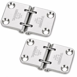 Cerniera di portello in acciaio inox di alta qualità a 2 pezzi, realizzata in acciaio inox SUS316, 70 mm (2-3/4"), B-1013. Cerniera robusta marina per portelli di navi, portelli di ponte, alette inferiori, boccaporti di manutenzione e molto altro, da TAKIGEN (Giappone)