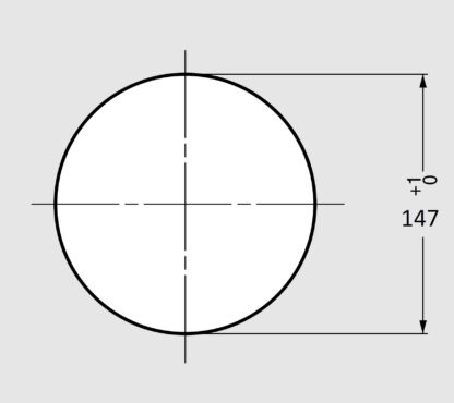 Plaid rotondo di alta qualità, in acciaio inox, superficie: lucido lucido, 170 mm (6,7"), AN-DH015-MR. Lettiera per rifiuti in acciaio inox, per sistemi di ristorazione, allestimento di negozi, saloni di bellezza e molto altro, di Sugatsune / LAMP® (Giapp - immagine 3