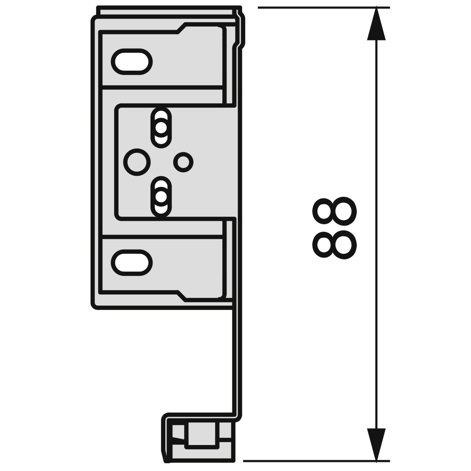 Set di cassetti, con telaio extra sottile, altezza telaio 88 mm (3-15/32"), superficie: bianco, 300 mm (11-13/16"), versione: estrazione parziale con chiusura ammortizzata, 3275012. Pratico set di cassetti per mobili da cucina e molto altro, di EMUCA - immagine 5