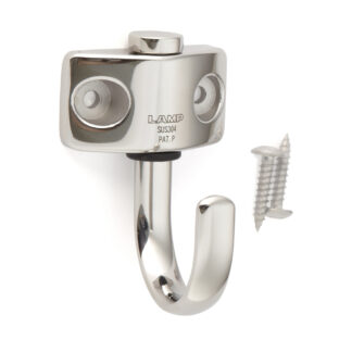 Gancio girevole in acciaio inox SUS304 di alta qualità, 67 mm (2,7"), JF-T45. Ganci girevoli V2A per costruzione navale, camper, ambienti esterni, umidi e molto altro, di Sugatsune / LAMP® (Giappone)