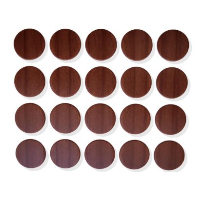 20 pezzi di copertura autoadesiva del foro di perforazione in plastica, superficie: effetto ciliegio, 5128926 13 mm (0,6"). Copriforo per viti in plastica per mobili, armadietti, tavoli, letti, mobili da cucina e molto altro, da EMUCA