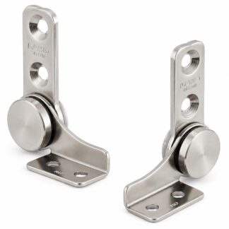 Set di 2 cerniere a attrito (sinistra + destra), coppia: 9 N·m, HG-TB45. 2 cerniere ad attrito di alta qualità per coperchi di dispositivi, alette per mobili, alloggiamenti per monitor e molto altro, di Sugatsune / LAMP® (Giappone)