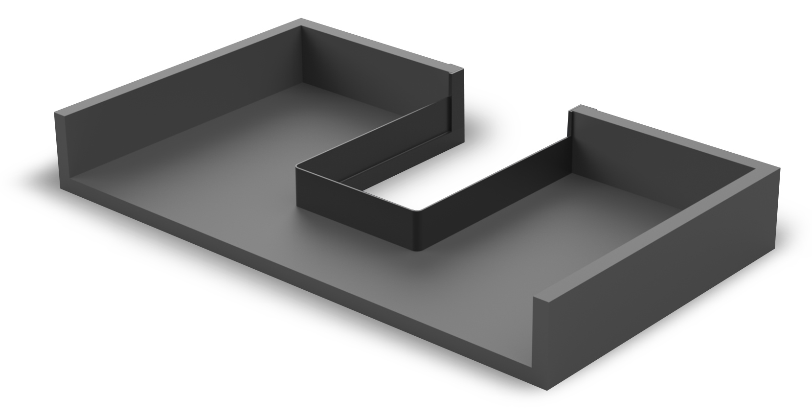 Apertura del sifone di alta qualità, in plastica, superficie: grigio antracite, 3011923. Protezione rettangolare per mobiletto, mobile da cucina, mobile da bagno, sifone, scarico e molto altro, di EMUCA - immagine 4