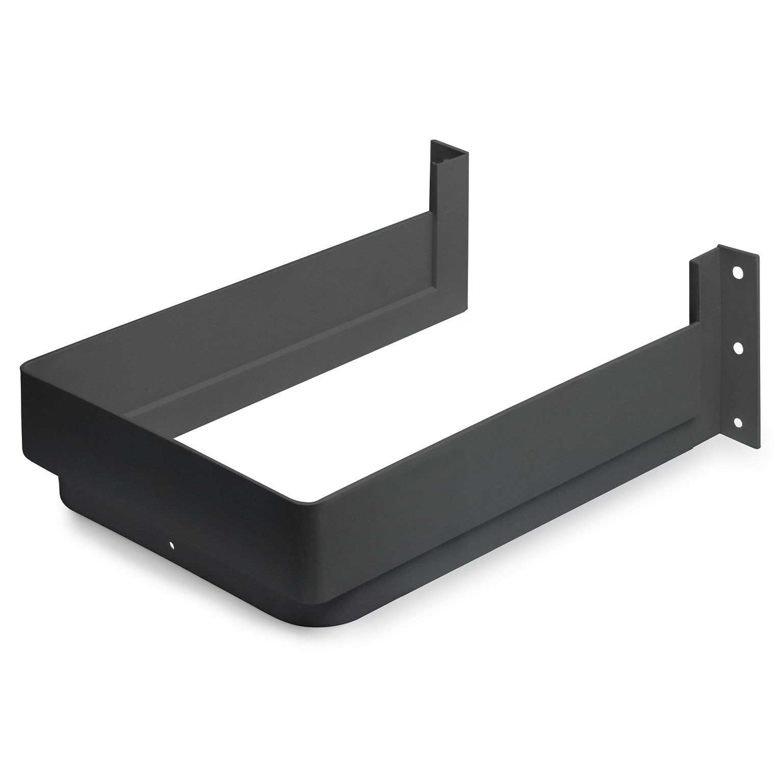 Apertura del sifone di alta qualità, in plastica, superficie: grigio antracite, 3011923. Protezione rettangolare per mobiletto, mobile da cucina, mobile da bagno, sifone, scarico e molto altro, di EMUCA