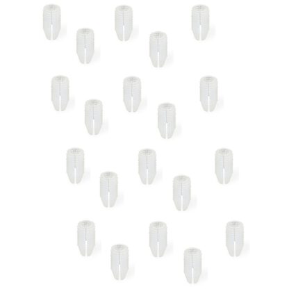 20 pezzi robusto manicotto di trasmissione adatto per viti ⌀3 mm, in nylon (PA), 11 mm (7/16"), 9003620. Pratico manicotto ad espansione per il collegamento di mobili, il montaggio di carcasse, il montaggio su mensola e molto altro, di EMUCA