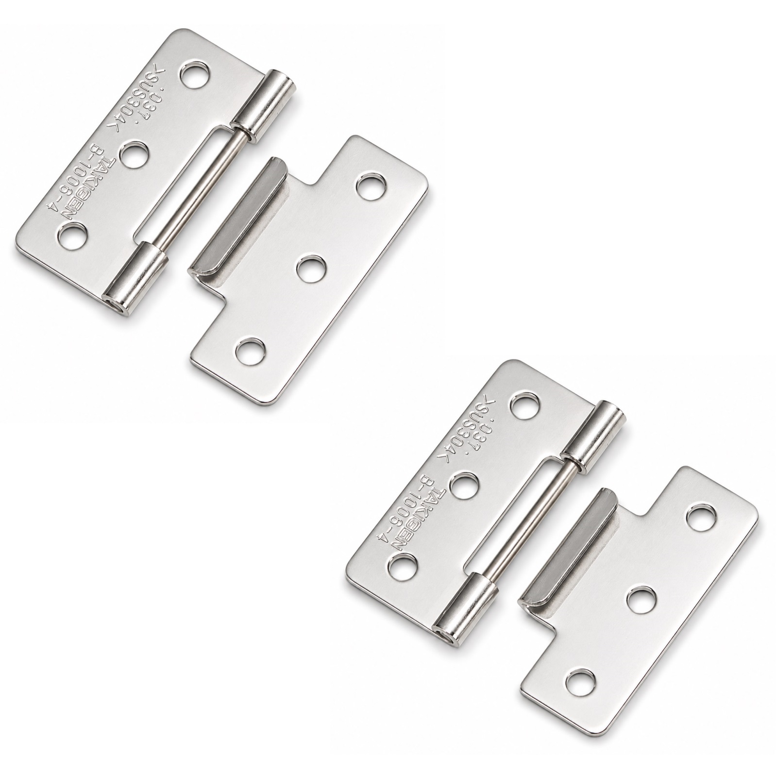 2 pezzi di cerniera a spina di alta qualità, B-1006-4, altezza: 36 mm, di TAKIGEN, capacità di carico: 3 kg (7 lbs). Immagine del prodotto