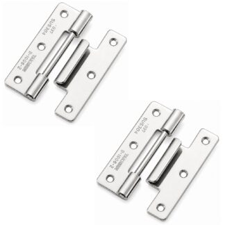 2 pezzi di cerniera spinta di alta qualità, realizzati in acciaio inossidabile SUS304, capacità di carico: 6 kg (14 lbs), 50 mm (1-31/32"), B-1006-2. Cerniera robusta per portelli di nave, portelli di manutenzione e molto altro, di TAKIGEN (Giappone)