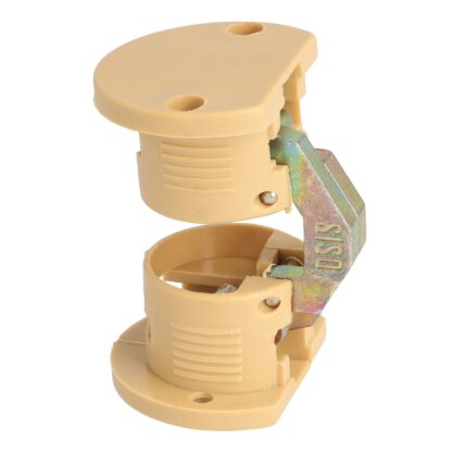Cerniera da tavolo da incasso in 2 pezzi, 180°, in robusto nylon, superficie: beige, 35 mm (1,4"), 15.80.200-1. - immagine 5