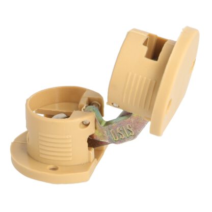 Cerniera da tavolo da incasso in 2 pezzi, 180°, in robusto nylon, superficie: beige, 35 mm (1,4"), 15.80.200-1. - immagine 6