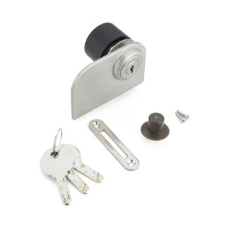 Serratura a leva, per porte in vetro, serie Million Lock, con chiave simile 1310GLW-SN-D, di Sugatsune / LAMP (Giappone)