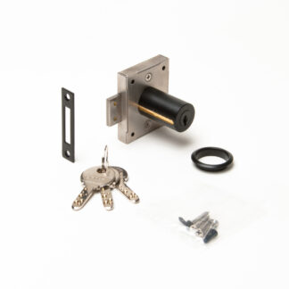 Serratura del mobile, con chiave, nera 7810-36BL-D, di Sugatsune / LAMP (Giappone)