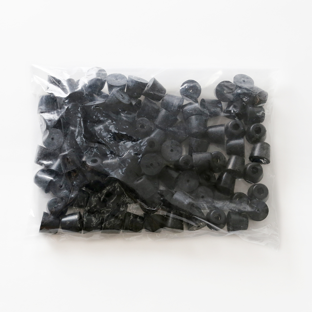 Piede regolabile, gomma, pacchetto da 100 K-2017-P100, di Sugatsune / LAMP (Giappone) - immagine 2