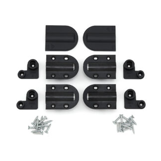 Cerniera ammortizzante, con copertura, HG-JHM20-80BL nera, di Sugatsune / LAMP (Giappone)