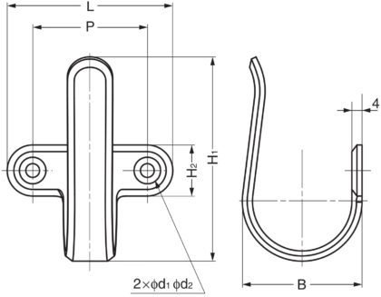 Gancio Portabagagli Per Moto - Universale In Lega Di Alluminio, Doppio Gancio Regolabile (Nero/Argento)