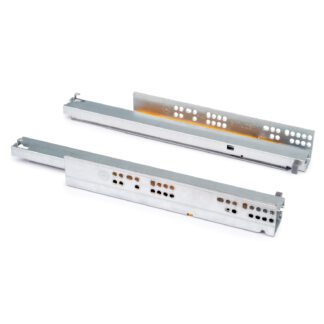 Guida sottopavimento, capacità di carico: 30 kg (67 lbs), 250 mm (9-27/32"), versione: estrazione totale con chiusura ammortizzata, 3124005. Cassetto sottopavimento di alta qualità per cassetto in legno, cassetto in legno, ripiano in legno e molto altro, di EMUCA