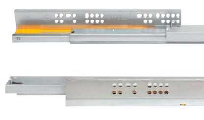 Guida sottopavimento, capacità di carico: 30 kg (67 lbs), 250 mm (9-27/32"), versione: estrazione totale con chiusura ammortizzata, 3124005. Cassetto sottopavimento di alta qualità per cassetto in legno, cassetto in legno, ripiano in legno e molto altro, di EMUCA - immagine 5