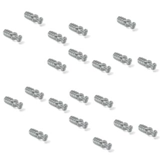 20 pezzi di robusto bullone di collegamento per foro ⌀6 mm, in acciaio, 8 mm (5/16"), 8905205. Robusto perno eccentrico per il collegamento di mobili e molto altro, di EMUCA