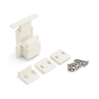 Maniglia con chiusura a scatto nascosta, superficie: bianca, AK-60WT e AK-C60WT. Pratica maniglia con bullone di sicurezza per interni di yacht, conversioni di camper, mobili per roulotte, camper e molto altro, di Sugatsune / LAMP® (Giappone)